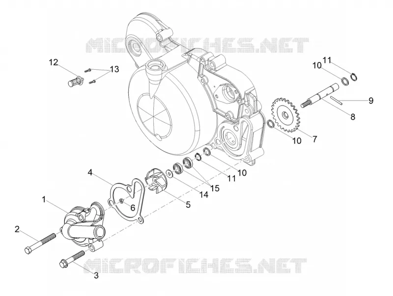 Pompe à eau Aprilia APRILIA-MOTORCYCLES 50 RS4 2018  RS4 50 2T E4