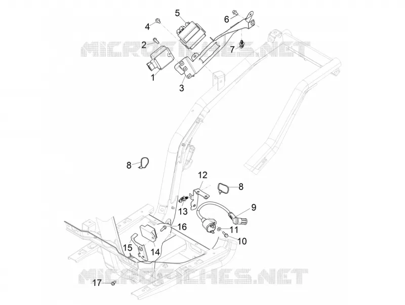 Régulateurs de tension - Centrales electroniques - Bobine H.T. Aprilia APRILIA-SCOOTER 50 SR 2018  SR 50 Motard 50 2T Euro 4