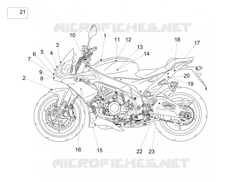 Plaquettes et decalcomanies Aprilia APRILIA-MOTORCYCLES 1100 TUONO 2018  Tuono V4 1100 RR E4 ABS
