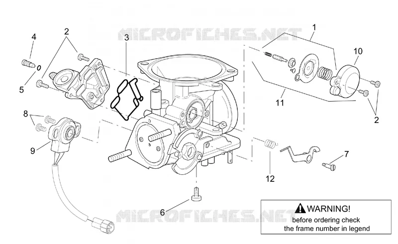 Carburateur II Aprilia APRILIA-SCOOTER 250 LEONARDO 2002  Leonardo (engine Minarelli)