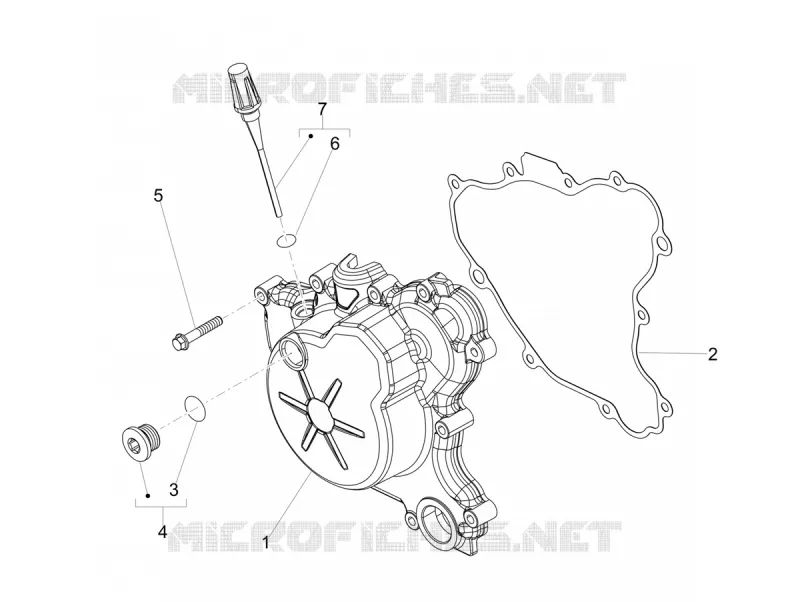 Carter de volant Aprilia APRILIA-MOTORCYCLES 125 SX 2018  SX 125 Euro 4