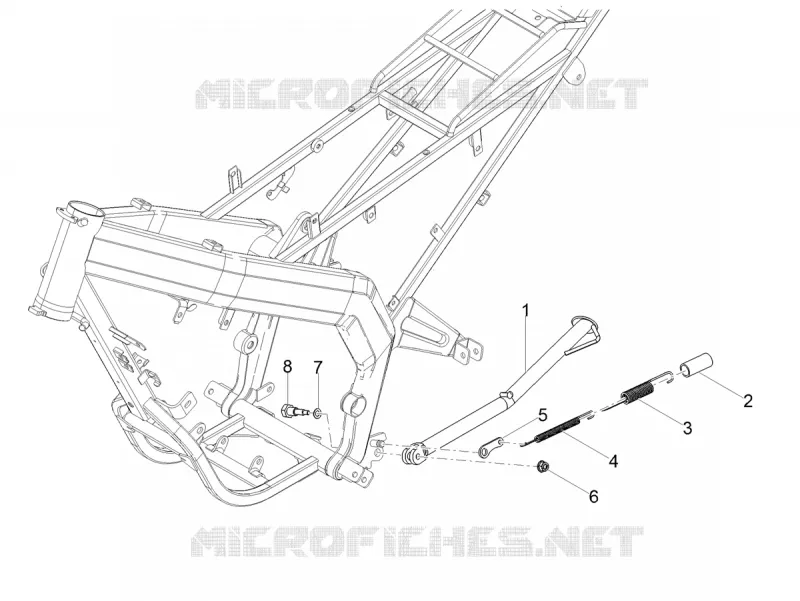 Béquille Aprilia APRILIA-MOTORCYCLES 50 RX 2019  RX 50 Factory E4
