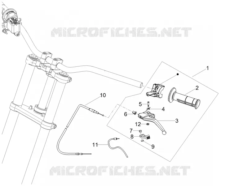 Commande embrayage Aprilia APRILIA-MOTORCYCLES 50 RX 2019  RX 50 Factory E4