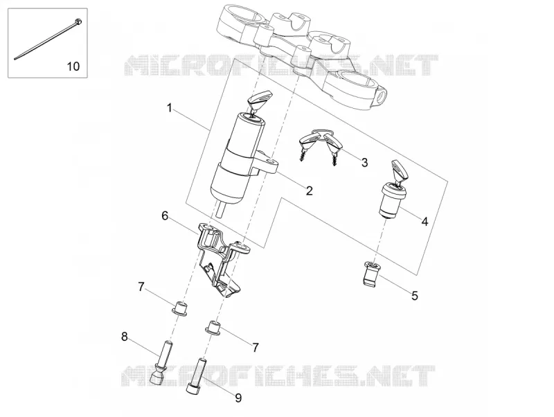 Serrures Aprilia APRILIA-MOTORCYCLES 50 RX 2019  RX 50 Factory E4