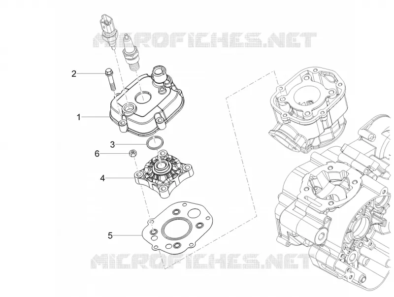 Couvre-culasse Aprilia APRILIA-MOTORCYCLES 50 SX 2020  SX 50 Euro 4