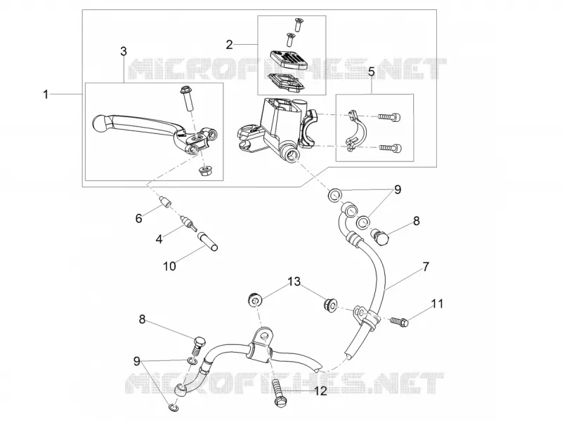 Maît. cyl. frein AV Aprilia APRILIA-MOTORCYCLES 50 SX 2020  SX 50 Factory Euro 4