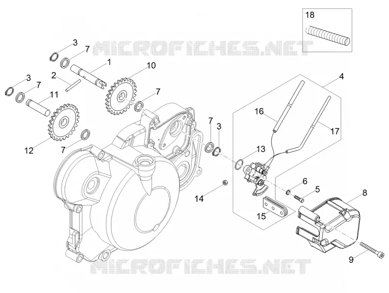 Pompe huile Aprilia APRILIA-MOTORCYCLES 50 SX 2018  SX 50 Factory Euro 4