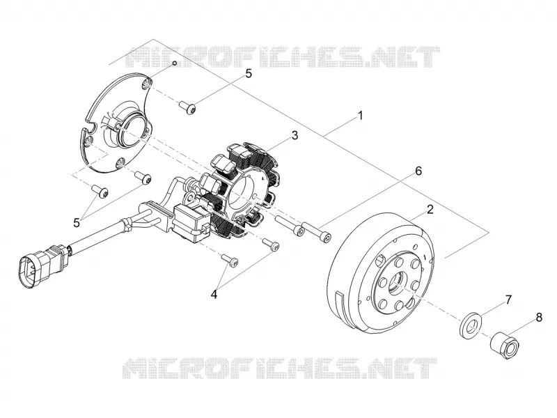 Volant magnétique / Allumage Aprilia APRILIA-MOTORCYCLES 50 SX 2020  SX 50 Factory Euro 4