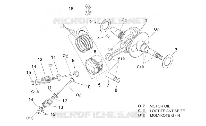 Arbre moteur - Soupapes Aprilia APRILIA-SCOOTER 125 LEONARDO 2003  Leonardo ST