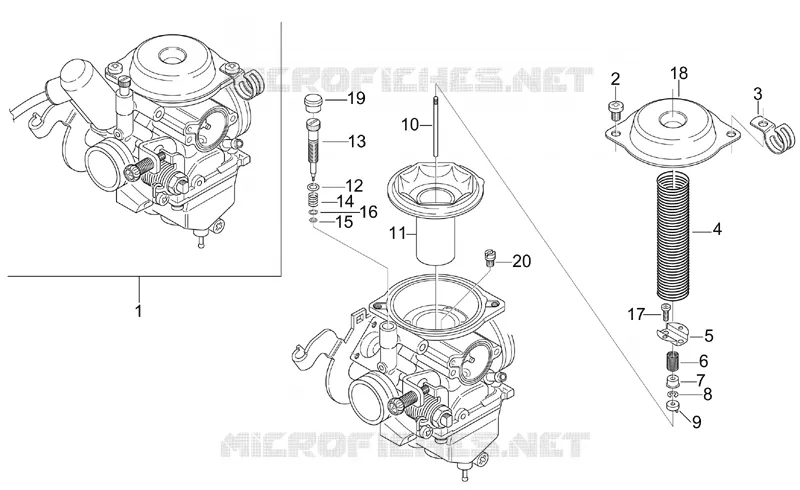 Carburateur I Aprilia APRILIA-SCOOTER 150 LEONARDO 2004  Leonardo ST