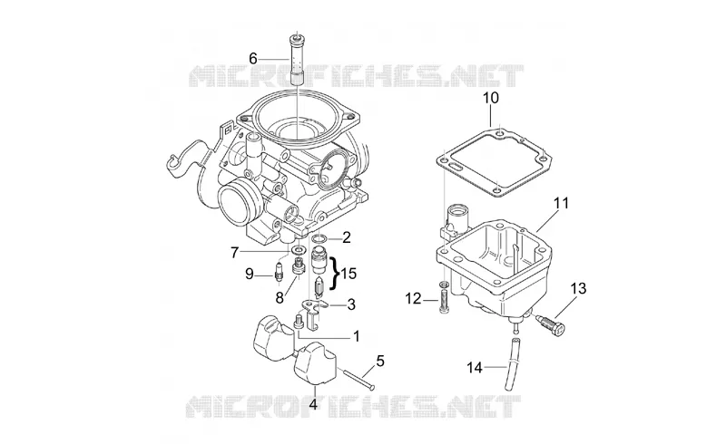 Carburateur III Aprilia APRILIA-SCOOTER 125 LEONARDO 2003  Leonardo ST