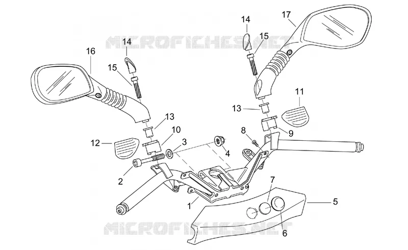 Guidon Aprilia APRILIA-SCOOTER 150 LEONARDO 2002  Leonardo ST