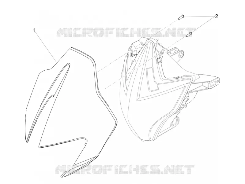 Coupole / Pare brise Aprilia APRILIA-MOTORCYCLES 900 DORSODURO 2018  Dorsoduro 900 Euro 4 ABS