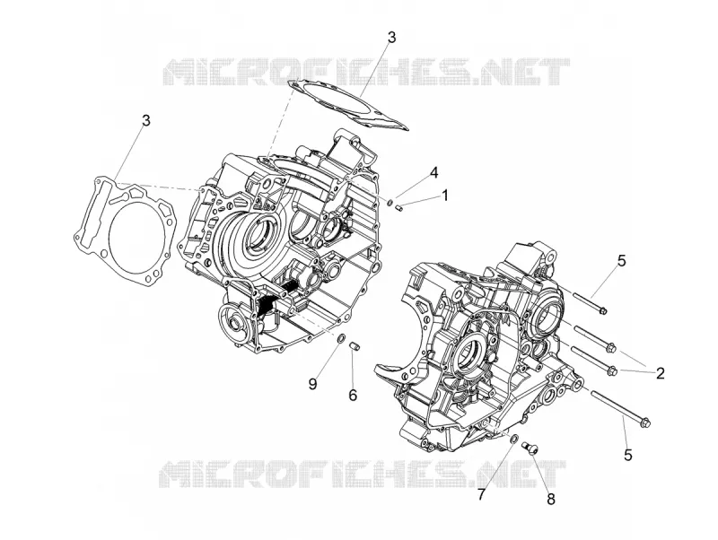 CARTERS MOTEUR I Aprilia APRILIA-MOTORCYCLES 900 DORSODURO 2020  Dorsoduro 900 Euro 4 ABS