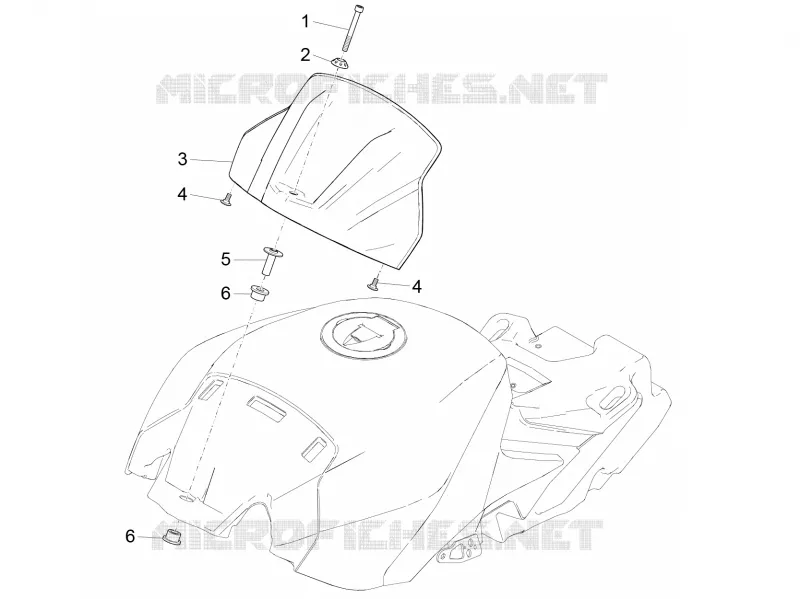 COUVRE RESERVOIR Aprilia APRILIA-MOTORCYCLES 1000 RSV4 2019  RSV4 1000 RR Euro 4 ABS