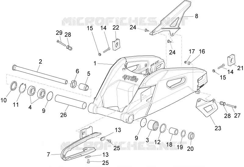BRAS OSCILLANT Aprilia APRILIA-MOTORCYCLES 1100 RSV4 2019  RSV4 1100 Racing Factory Euro 4 ABS