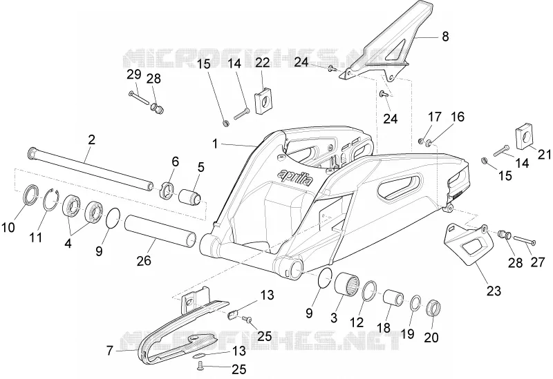 BRAS OSCILLANT Aprilia APRILIA-MOTORCYCLES 1100 RSV4 2019  RSV4 1100 Racing Factory Euro 4 ABS
