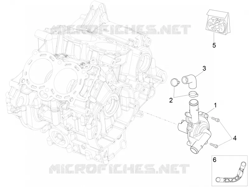 POMPE A EAU Aprilia APRILIA-MOTORCYCLES 1100 RSV4 2019  RSV4 1100 Racing Factory Euro 4 ABS