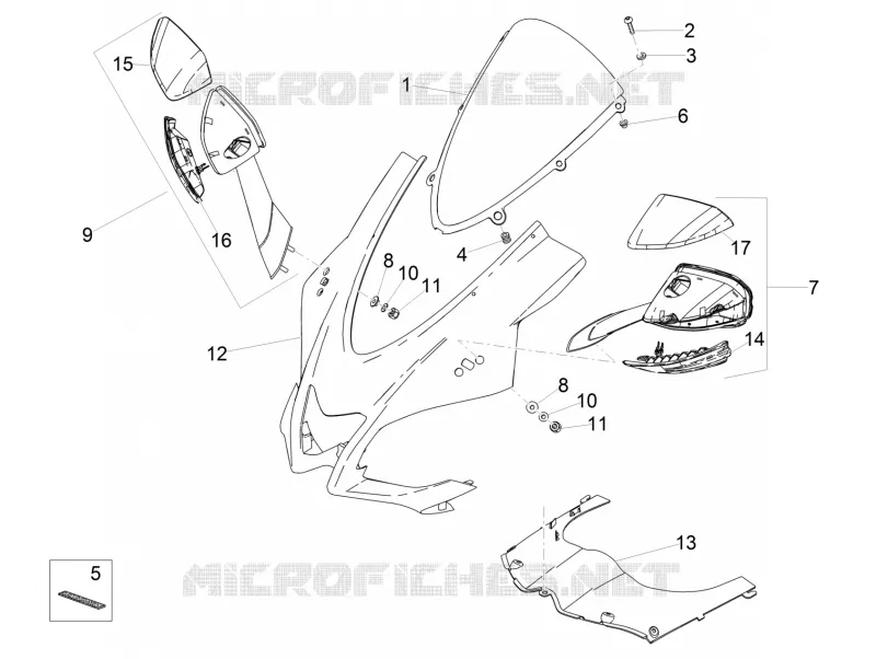 TETE DE FOURCHE Aprilia APRILIA-MOTORCYCLES 1100 RSV4 2020  RSV4 1100 Racing Factory Euro 4 ABS