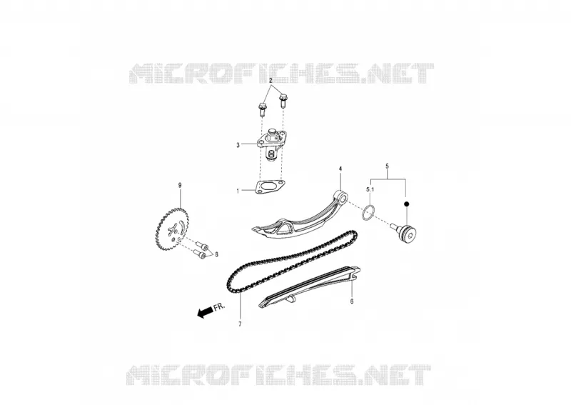 CHAINE DE DISTRIBUTION - TENDEUR Aprilia APRILIA-SCOOTER 150 SR 2018  SR 150 4T/3V