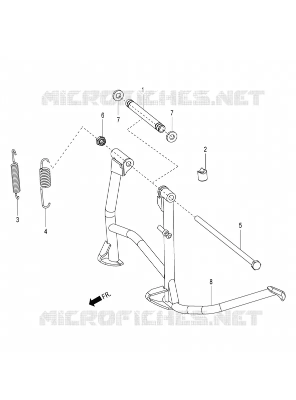 BEQUILLE Aprilia APRILIA-SCOOTER 125 SR 2019  SR 125 HE CARB