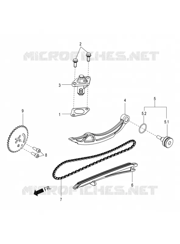 CHAINE DE DISTRIBUTION - TENDEUR Aprilia APRILIA-SCOOTER 125 SR 2019  SR 125 HE CARB