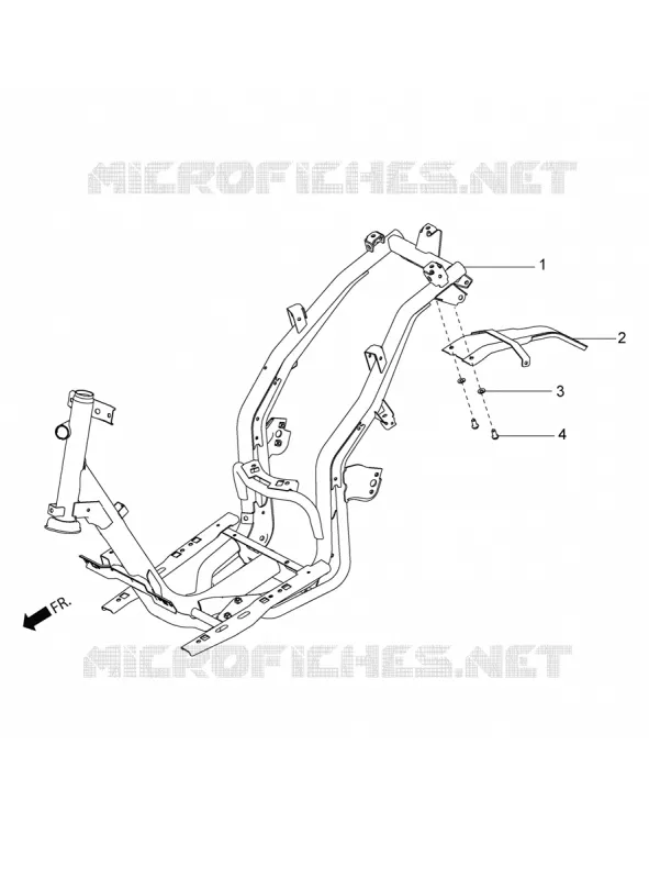 Châssis/coque Aprilia APRILIA-SCOOTER 125 SR 2019  SR 125 HE CARB