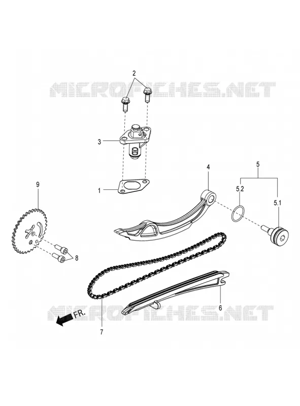 CHAINE DE DISTRIBUTION - TENDEUR Aprilia APRILIA-SCOOTER 150 SR 2018  SR 150 HE CARB