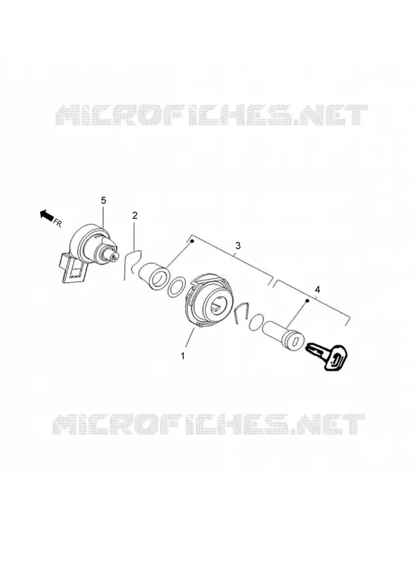 SERRURES Aprilia APRILIA-SCOOTER 150 SR 2018  SR 150 HE CARB