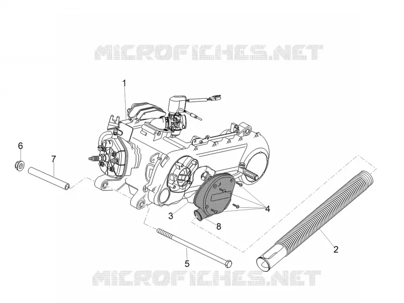 MOTEUR - SELECTEUR - PIGNON Aprilia APRILIA-SCOOTER 50 SR 2019  SR 50 R GP REPLICA H2O 2T Euro 4