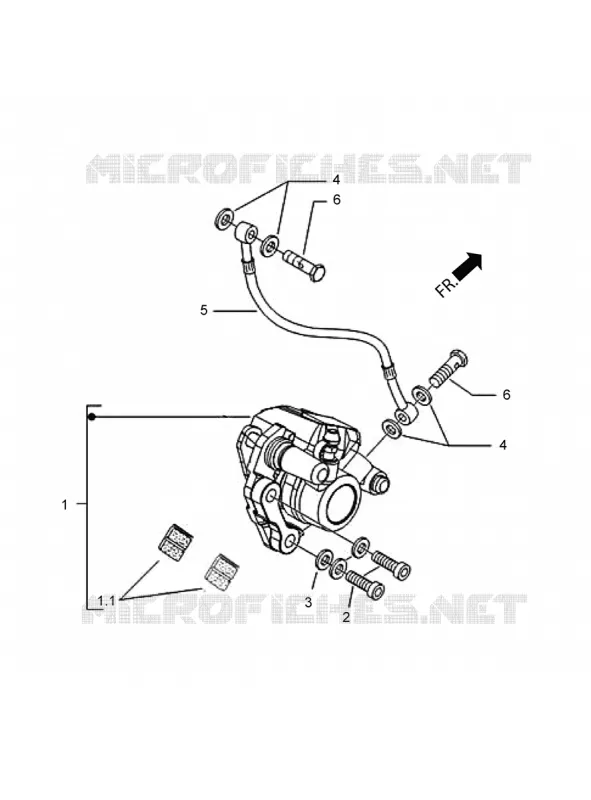DURITE DE FREIN AVANT - ETRIER Aprilia APRILIA-SCOOTER 150 SR 2019  SR 150 RACE