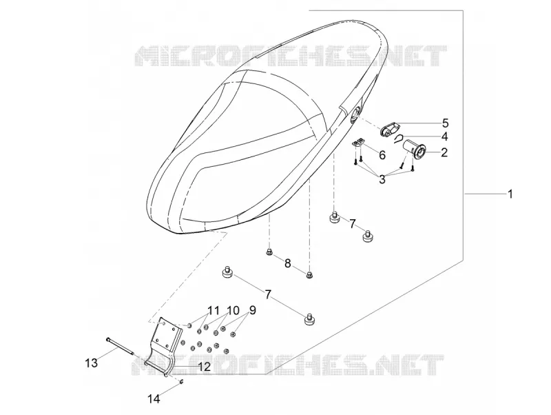 SELLE Aprilia APRILIA-SCOOTER 150 SR 2019  SR 150 RACE