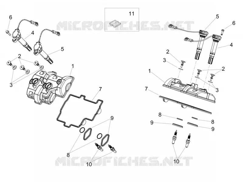 COUVRE CULASSE Aprilia APRILIA-MOTORCYCLES 1100 TUONO 2020  Tuono V4 Factory 1100 Euro 4 Superpole ABS