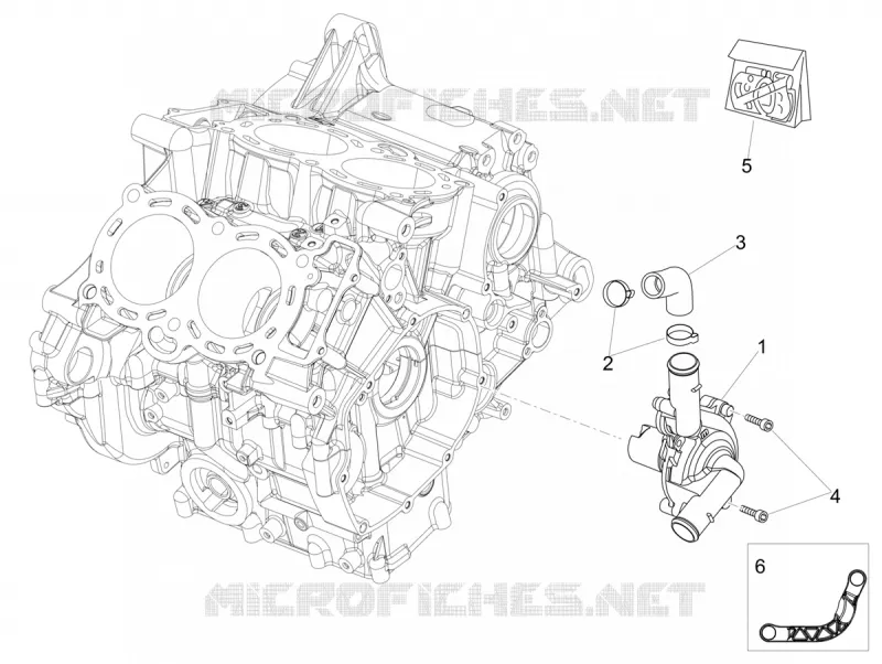 POMPE A EAU Aprilia APRILIA-MOTORCYCLES 1100 TUONO 2020  Tuono V4 Factory 1100 Euro 4 Superpole ABS