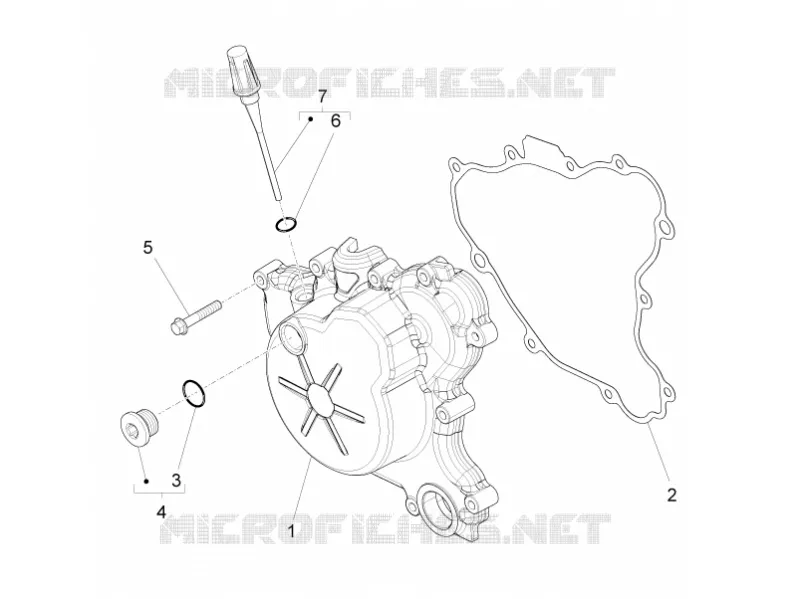 CARTER DE VOLANT MAGNETIQUE Aprilia APRILIA-MOTORCYCLES 125 TUONO 2020  Tuono 125 4T Euro 4 ABS