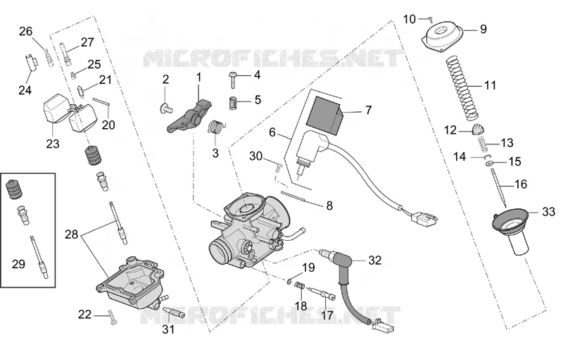 Carburateur - Composants Aprilia APRILIA-SCOOTER 125 MOJITO 2003  Mojito