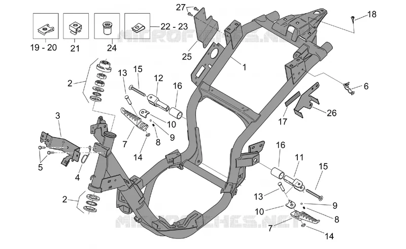 Chassis Aprilia APRILIA-SCOOTER 150 MOJITO 2007  Mojito
