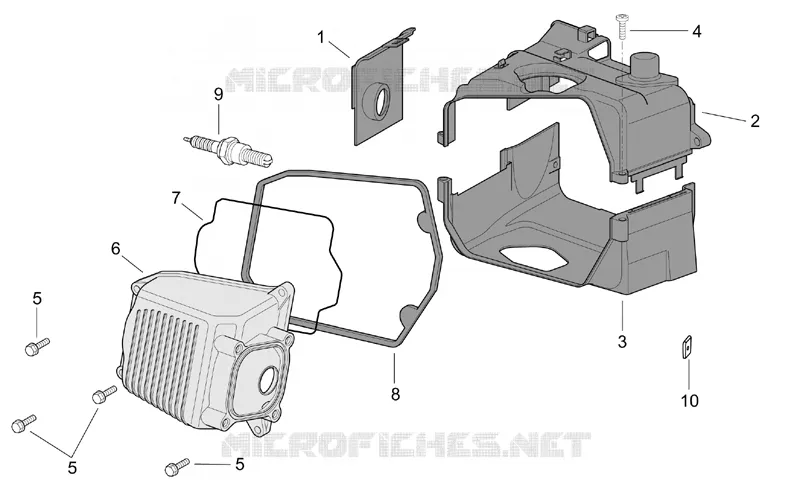 Couvre-culasse Aprilia APRILIA-SCOOTER 150 MOJITO 2003  Mojito