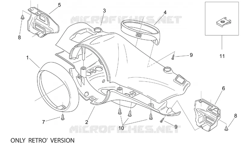 Porte-feux - RETRO' Aprilia APRILIA-SCOOTER 125 MOJITO 2003  Mojito