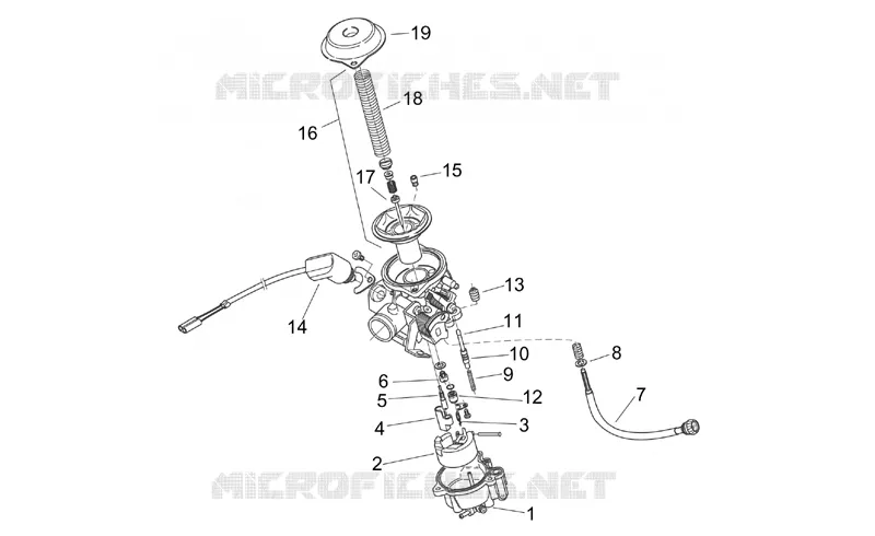 Carburateur - Composants Aprilia APRILIA-SCOOTER 125 MOJITO 2001  Mojito