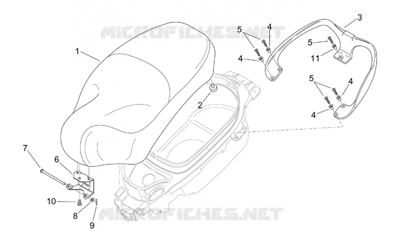 Selle - Poignée Aprilia APRILIA-SCOOTER 125 MOJITO 2000  Mojito