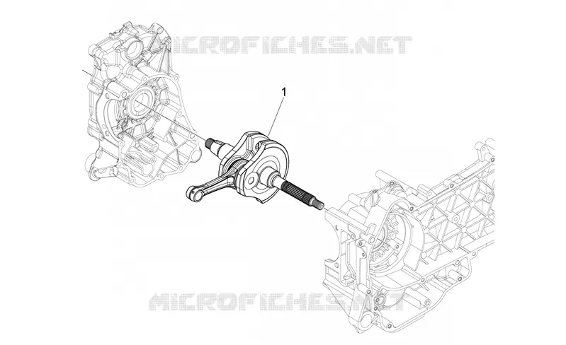 Arbre moteur Aprilia APRILIA-SCOOTER 125 MOJITO 2008  Mojito E3