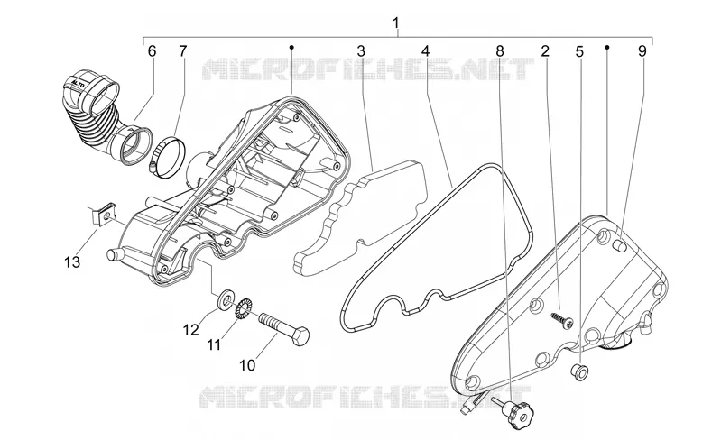 Corps filtre Aprilia APRILIA-SCOOTER 125 MOJITO 2008  Mojito E3