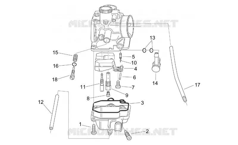 Carburateur II Aprilia APRILIA-SCOOTER 50 MOJITO 2001  Mojito Retro 2T (engine Aprilia)