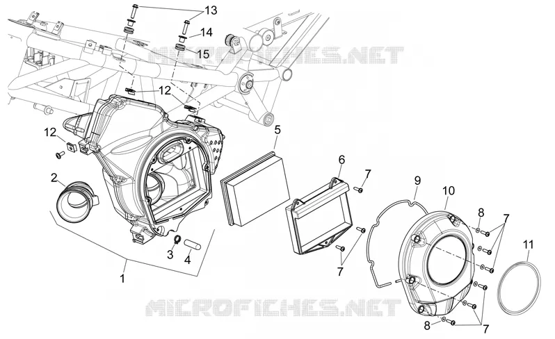 Corps filtre Aprilia APRILIA-MOTORCYCLES 850 NA-MANA 2009  NA Mana