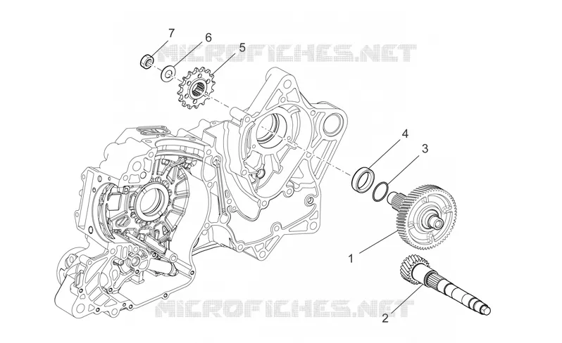 Transmission II Aprilia APRILIA-MOTORCYCLES 850 NA-MANA 2007  NA Mana