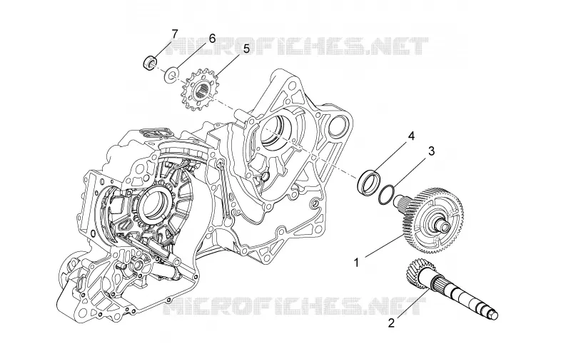 Transmission II Aprilia APRILIA-MOTORCYCLES 850 NA-MANA 2014  NA Mana GT