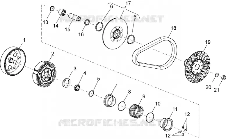 Transmission III Aprilia APRILIA-MOTORCYCLES 850 NA-MANA 2016  NA Mana GT