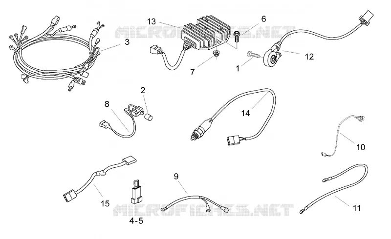 Circuit electrique II Aprilia APRILIA-MOTORCYCLES 650 PEGASO 1997  Pegaso