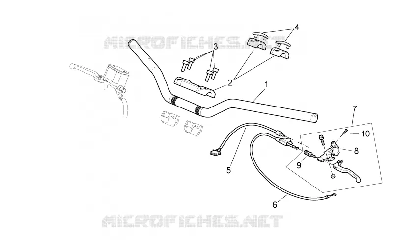 Commandes I Aprilia APRILIA-MOTORCYCLES 650 PEGASO 2006  Pegaso Strada - Trail IE